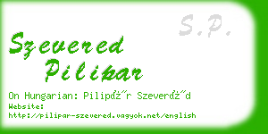 szevered pilipar business card